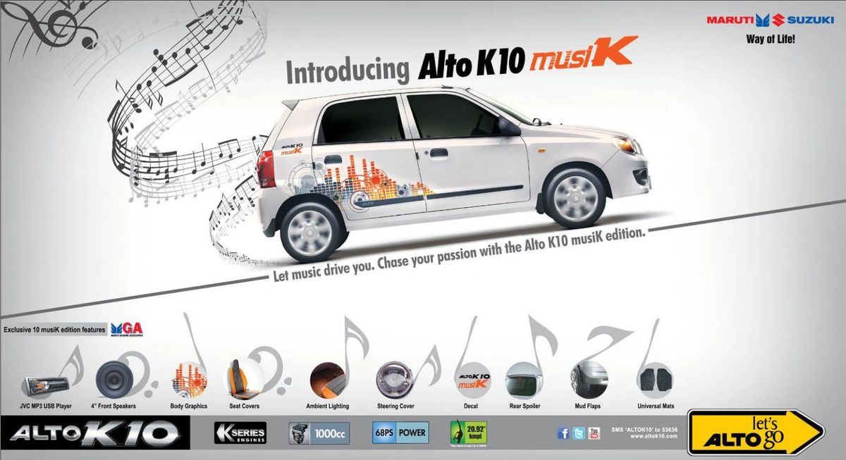 Maruti Alto K10 musiK Edition Maruti Alto K10 musiK Edition